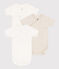 3er-Set Baby-Bodys aus Bio-Baumwolle variante 1
