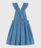 Kinder-Latzkleid aus Baumwolle blau DENIM CLAIR