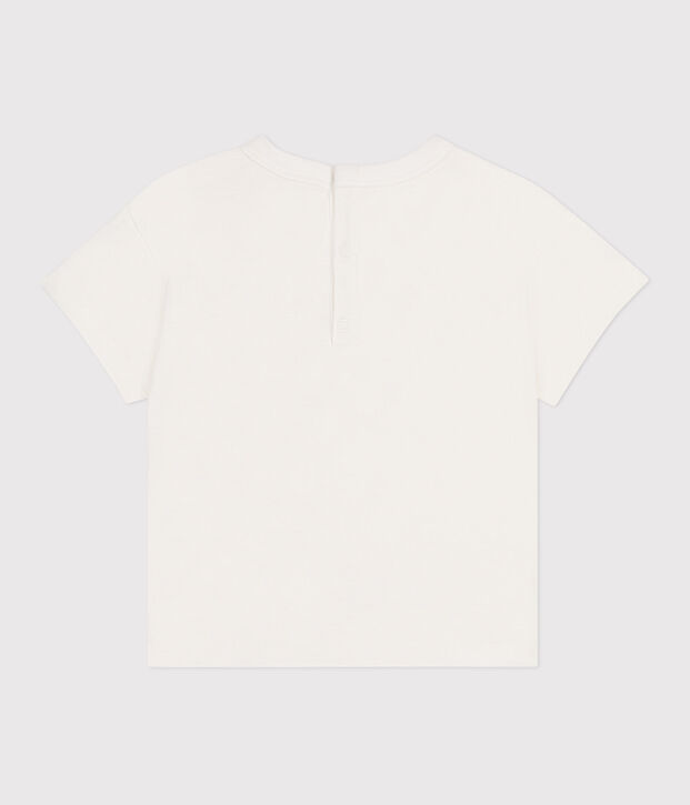 Kurz&auml;rmeliges Baby-T-Shirt aus einfarbiger Baumwolle blau/blau