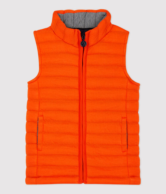 Kinder-Blouson aus gestepptem Doppeljersey für Mädchen / Jungen orange CAROTTE
