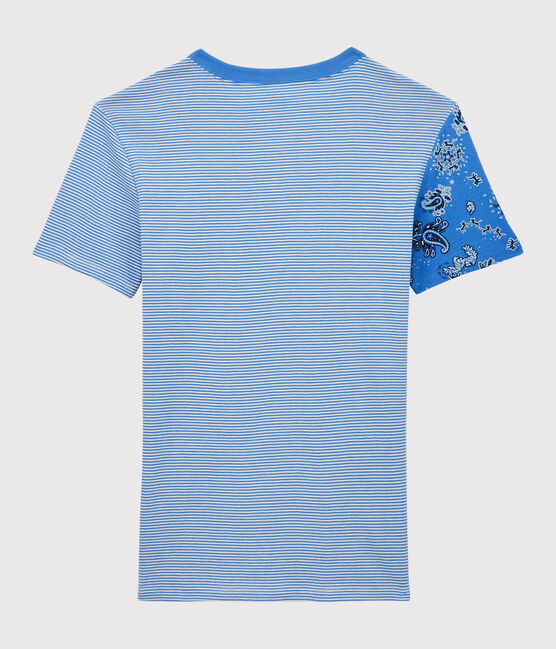 T-Shirt L’ICONIQUE mit rundem Ausschnitt aus Bio-Baumwolle für Damen rot PEPS/weiss MULTICO