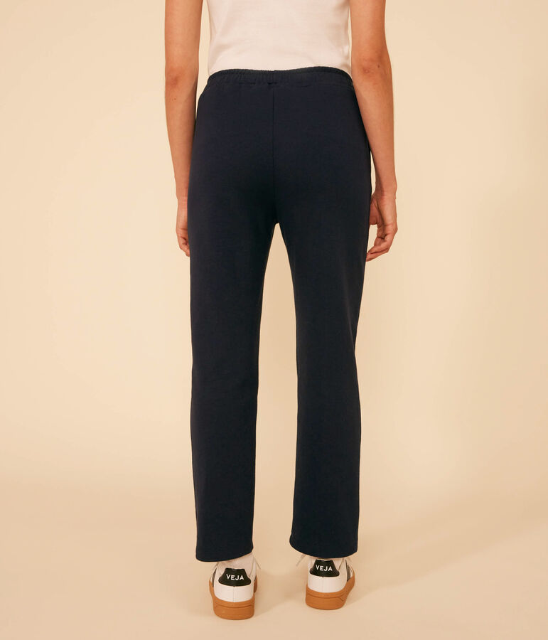 Damen-Hose aus Baumwolle und Elastan blau SMOKING