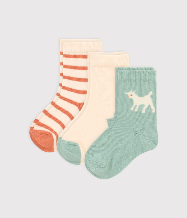 3er-Set Babysocken vielfarbig