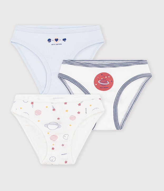 Lot de 3 culottes en coton vielfarbig