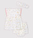 Ärmelloses Baby-Kleid mit Bloomers und Haarband für Mädchen