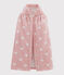 Baby-Badecape aus Frottee mit Herz-Motiv rosa CHARME/weiss MARSHMALLOW