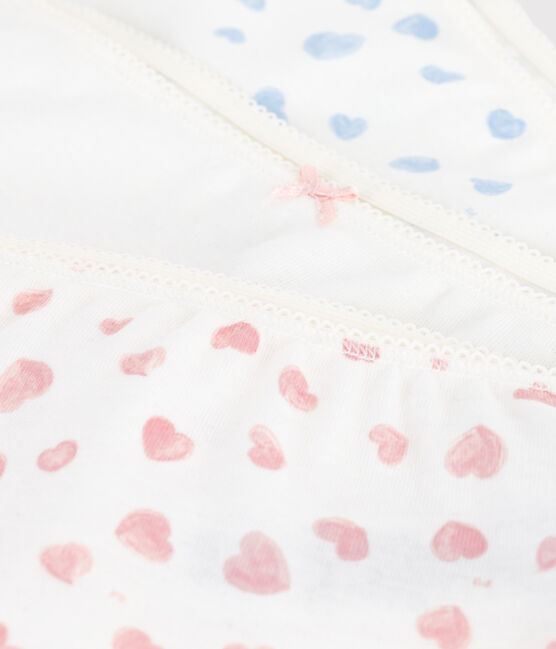 Set Kinder-Shortys aus Baumwolle mit Herzmotiv variante 1