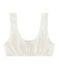 Gepolsterter Bustier für Mädchen weiss MARSHMALLOW
