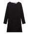 Gerade geschnittenes Kleid aus gedoppeltem Jersey für Damen schwarz NOIR/gelb DORE