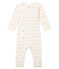 Baby Mädchen Body mit langen Beinen in Rippstrick weiss MARSHMALLOW/weiss MULTICO