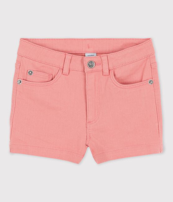 Denim-Shorts für Mädchen rosa PAPAYE