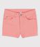 Denim-Shorts für Mädchen rosa PAPAYE