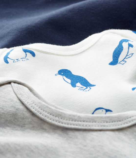 Trio langärmelige Baby-Bodys für Jungen variante 1