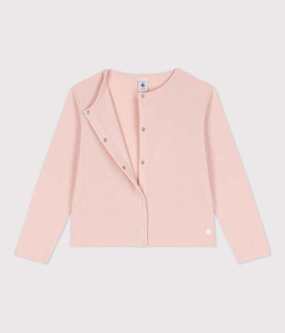 Kinder-Cardigan aus Baumwolle für Mädchen rosa SALINE