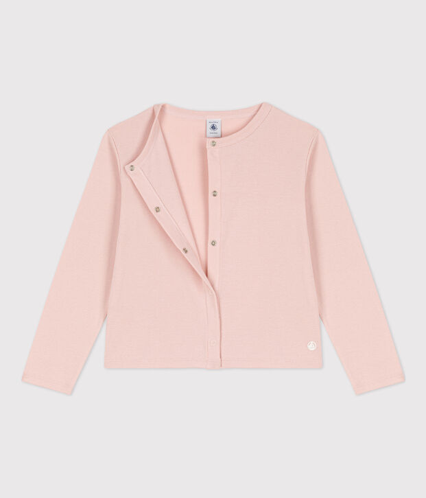 Kinder-Cardigan aus Baumwolle f&uuml;r M&auml;dchen rosa