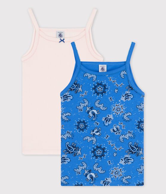 2er-Set Bandana-Spaghetti-Tops aus Bio-Baumwolle für Mädchen variante 1
