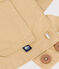 Kurze Baby-Latzhose aus Serge beige FACILE