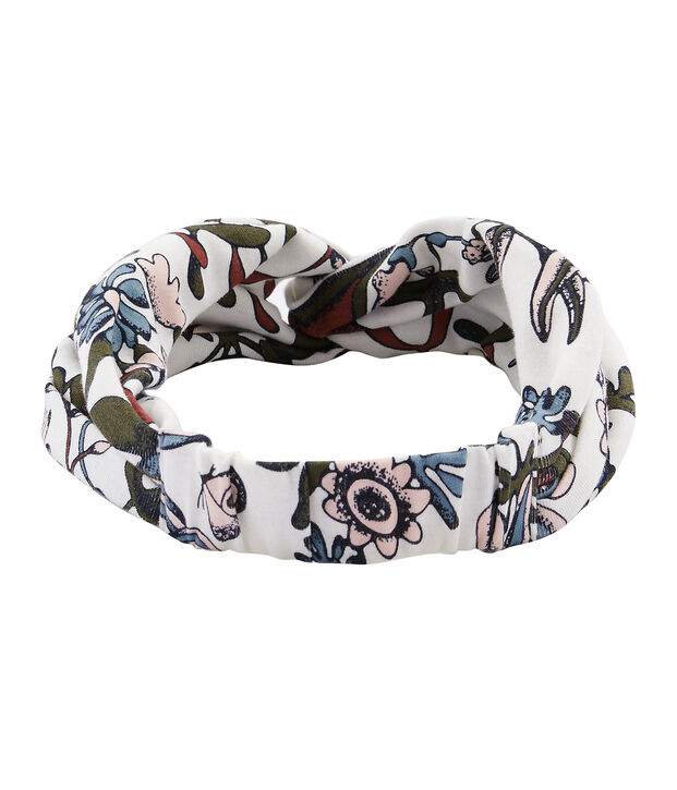 Kopfband Damen weiss/vielfarbig