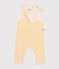 Baby-Set Latzhose und Body aus Baumwolle gelb AVALANCHE/weiss DAISY
