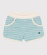 Gestreifte Kindershorts aus Frottee für Mädchen