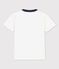 Kurzärmeliges T-Shirt aus Baumwolle für Jungen weiss MARSHMALLOW