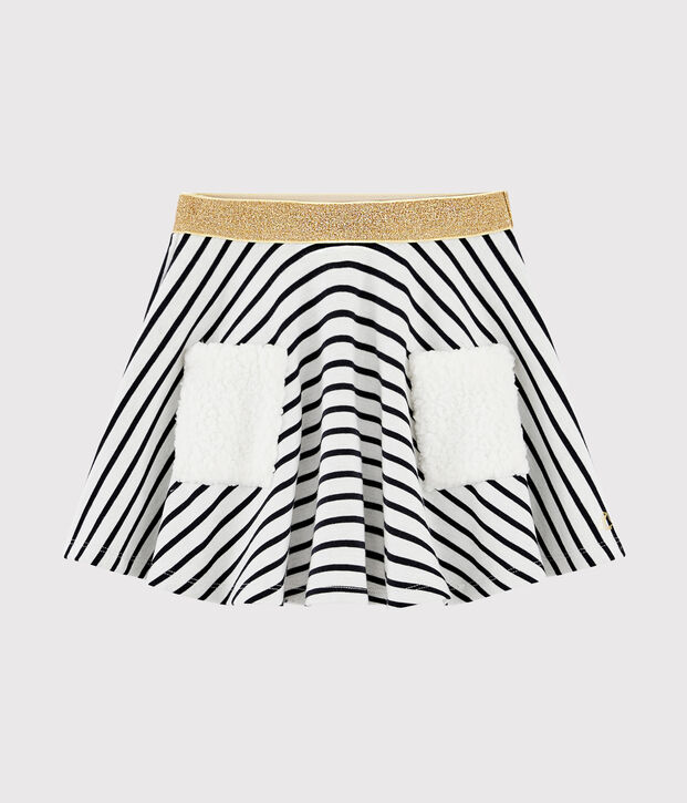 Kinderrock f&uuml;r M&auml;dchen weiss/blau