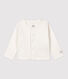Baby-Cardigan aus 2x2-Rippstrick aus Bio-Baumwolle