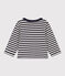 Baby-Cardigan aus gestreiftem Doppeljersey blau SMOKING/ AVALANCHE
