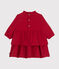Langärmeliges Baby-Kleid rot AURORA