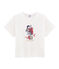 Kurzärmeliges Kinder-T-Shirt Mädchen weiss MARSHMALLOW