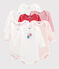 Überraschungsset 7 langärmelige Baby-Bodys für Mädchen variante 1