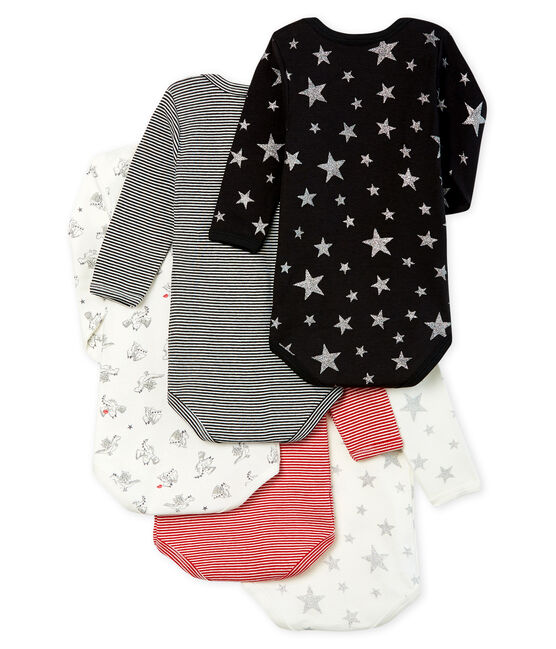 Set mit 5 langärmligen Baby-Bodys für Jungen variante 1