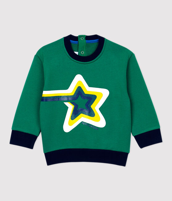 Baby-Sweatshirt aus Molton. grün PIVERT