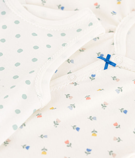 2er-Set geblümte Baby-Kurzoveralls aus Baumwolle variante 1