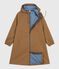 Lange Damen-Regenjacke mit zwei Farben braun ROCHE