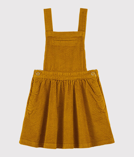 Kinder-Latzkleid für Mädchen gelb TOPAZE