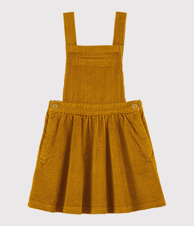 Kinder-Latzkleid f&uuml;r M&auml;dchen gelb