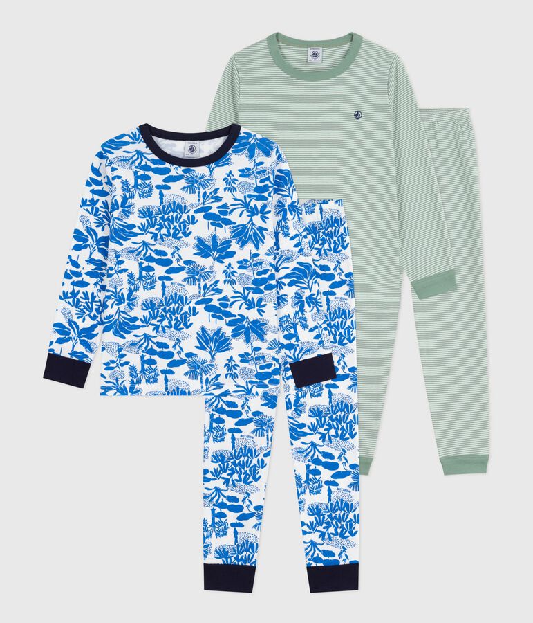 Set Kinder-Pyjamas aus bedruckter Baumwolle vielfarbig