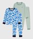 Set Kinder-Pyjamas aus bedruckter Baumwolle