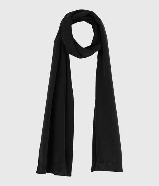 Damenschal aus Wolle schwarz NOIR