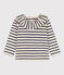 Langärmelige Baby bluse aus leichtem Jersey weiss AVALANCHE/ MEDIEVAL