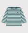 Baby-Streifenshirt aus dickem Baumwolljersey grün BRUT/weiss AVALANCHE