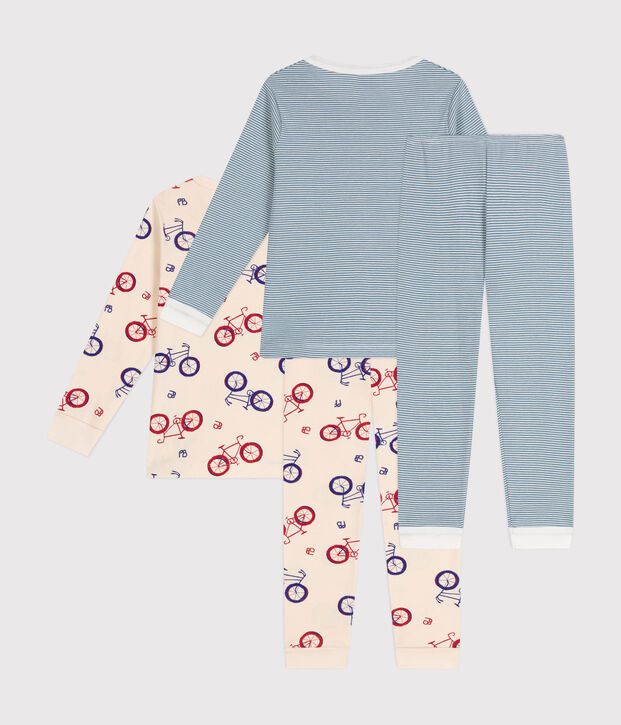 2er-Set Kinder-Pyjamas aus Baumwolle vielfarbig
