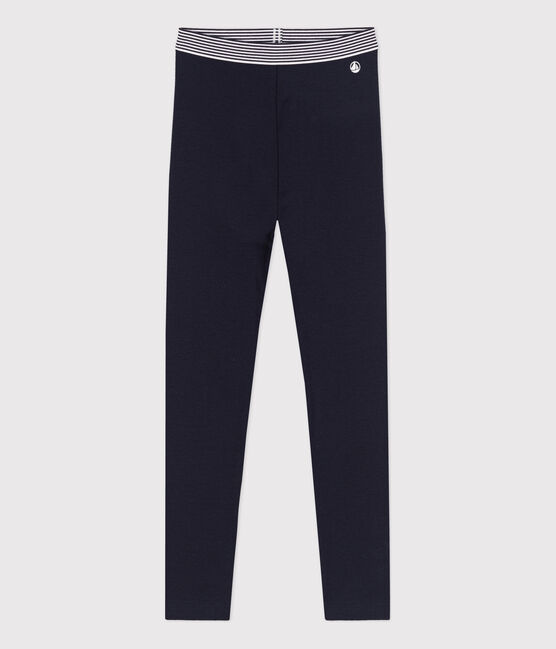 Kinder-Jeggings aus Baumwolle mit Elastan für Mädchen blau SMOKING