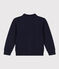 Kinder-Cardigan aus Doppeljersey für Jungen blau SMOKING