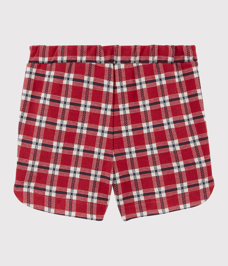 Kindershorts aus Trikotgewebe f&uuml;r M&auml;dchen rot/vielfarbig