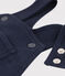 Lange Baby-Latzhose aus dickem Jersey blau SMOKING