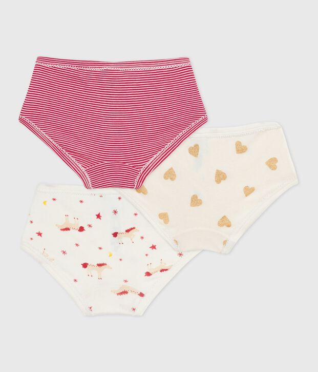 Set Kinder-Slips High Waist aus bedruckter Baumwolle vielfarbig