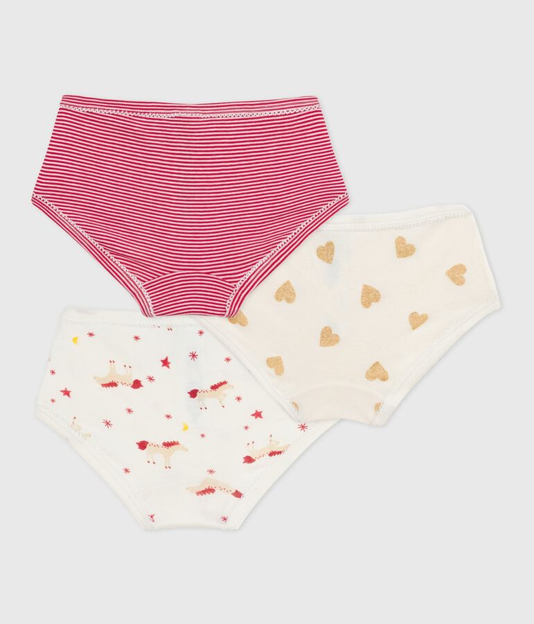 Set Kinder-Slips High Waist aus bedruckter Baumwolle vielfarbig