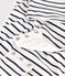 Damen-Body aus Baumwolle und Elastan mit Streifen weiss MARSHMALLOW/blau SMOKING